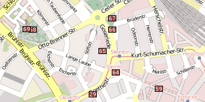 Anzeiger-Hochhaus Hannover Stadtplan
