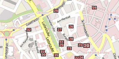 Stadtplan Burgstraße 12  Hannover