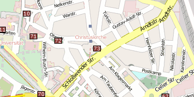 Stadtplan Christuskirche 