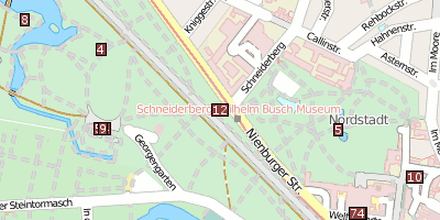 Stadtplan Helmcke-Denkmal