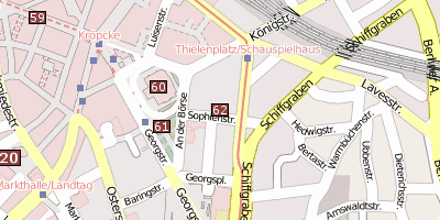 Stadtplan Künstlerhaus Hannover