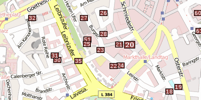 Leibnizhaus  Stadtplan