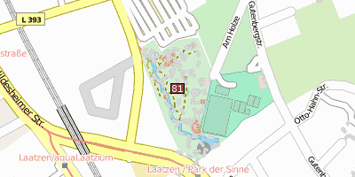 Stadtplan Park der Sinne  Hannover