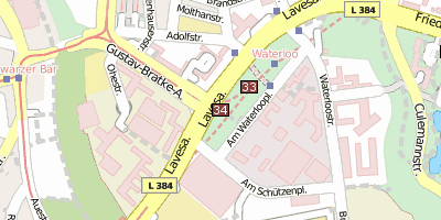 Stadtplan Waterloosäule Hannover