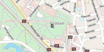 Welfengarten Stadtplan
